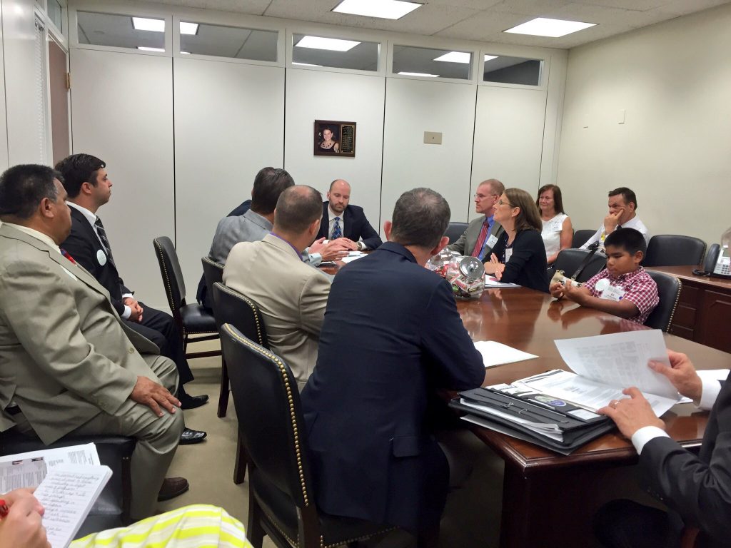 In the office of Senator Mark Kirk with the Illinois Landscape Contractors Association. Photo: Danielle Lanning