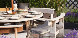 Lavender Outdoor Kitchen