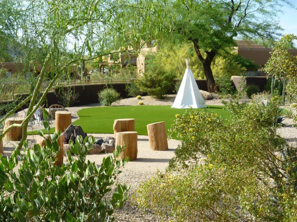 backyard teepee