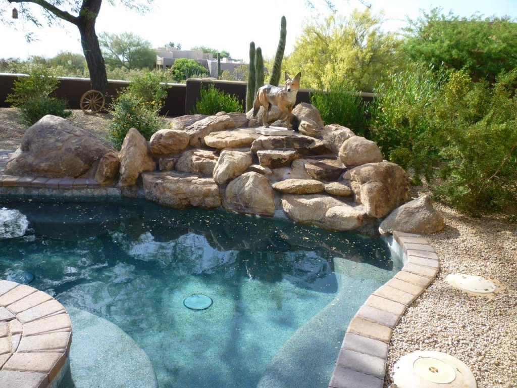 western-themed pool
