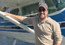 Dave Fairburn with Plane