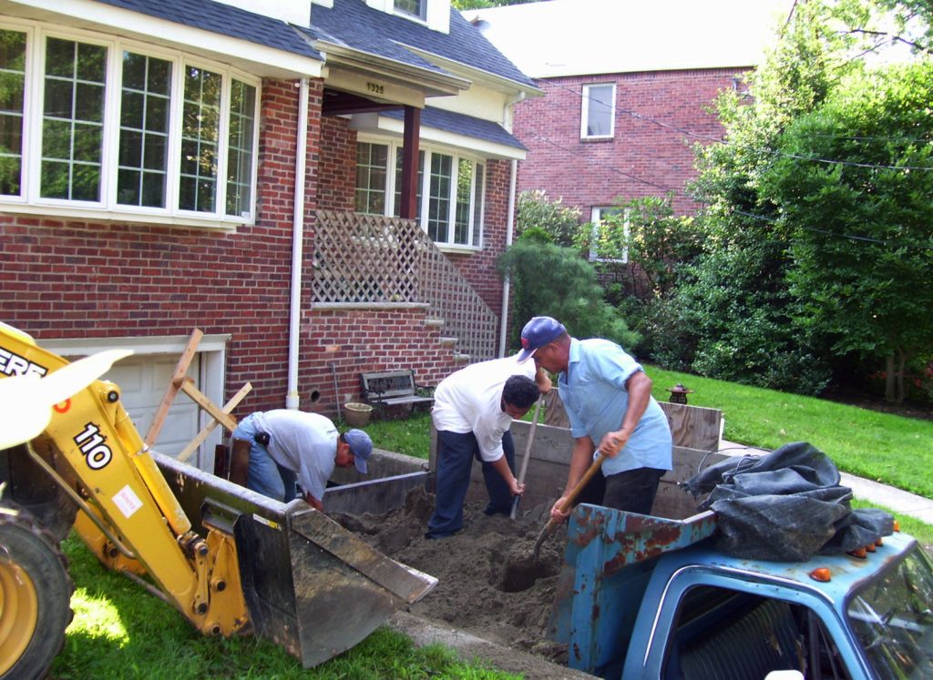 in progress front yard Vee’s Botanicals