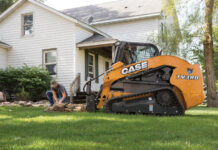 CASE skid steer with attachment