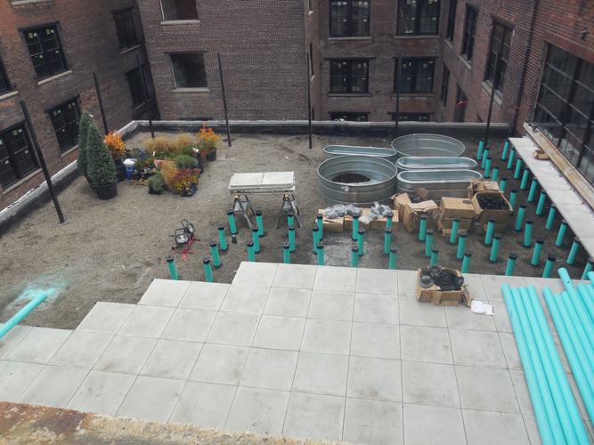 Terrace in progess Jacrist Gardening Services