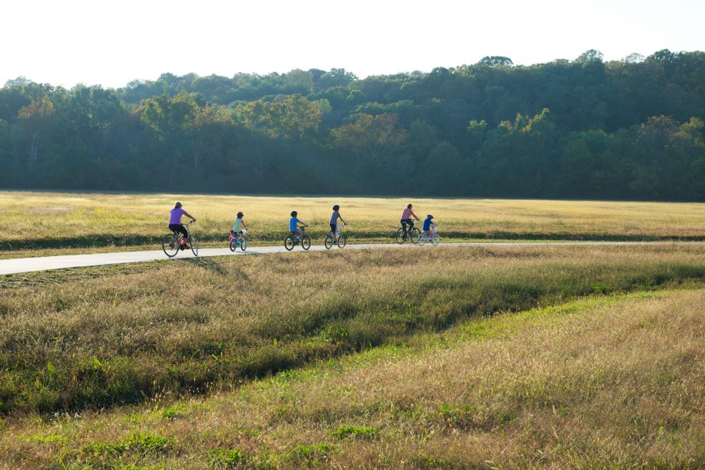 A fall bike ride through the Parklands in Louisville. Photo: The Parklands/John Nation/Quadrant