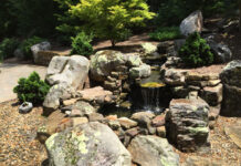 Stone waterfall