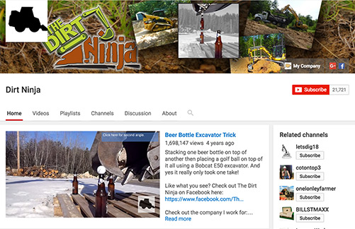 Dirt Ninja YouTube Page