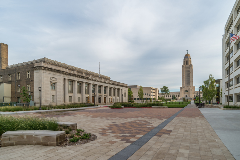 Expanse of pavers