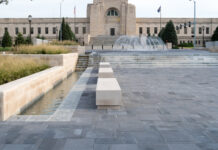 Water features at Centennial Mall