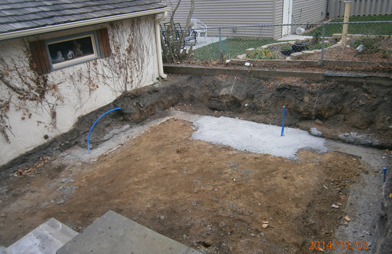 Before the backyard re-do Photo: Southview Design