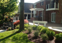circular patio renovation