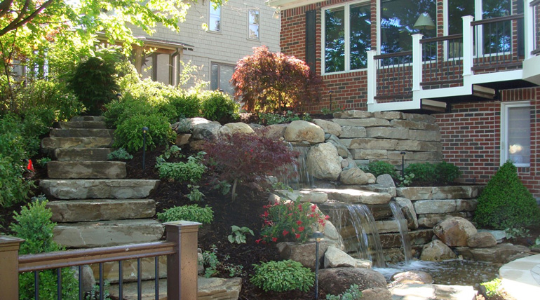 Waterfall feature