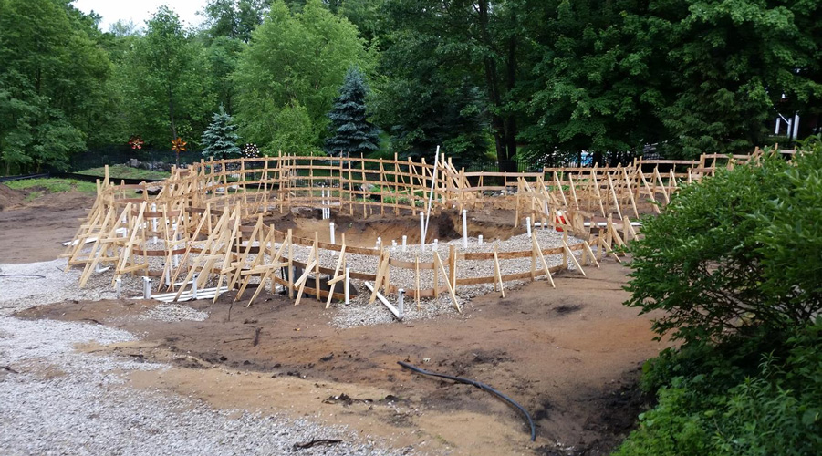During the renovation Photo: Landscape Design Services, Inc.