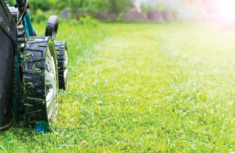 mowing