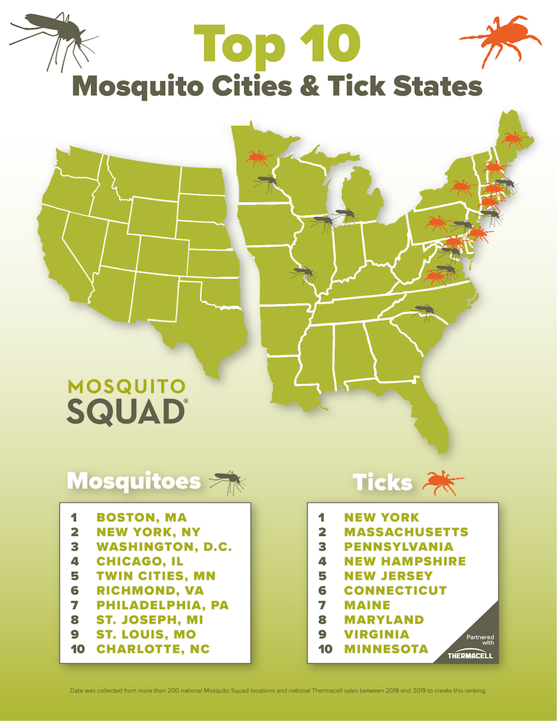 mosquitoes and ticks