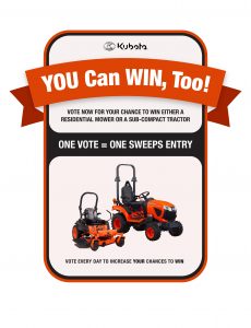 Kubota Hometown Proud Sweepstakes