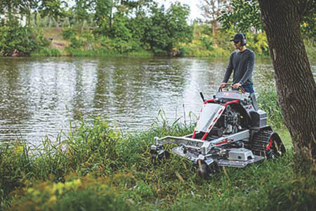 gas-powered mowers