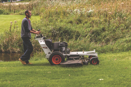 gas-powered mowers