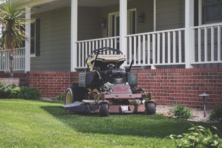 gas-powered mowers