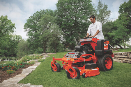 gas-powered mowers