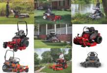 gas-powered mowers