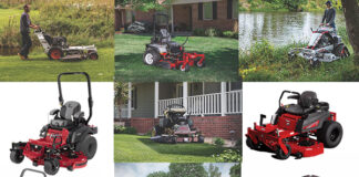 gas-powered mowers