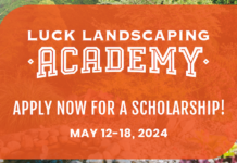 Luck Landscaping Academy, scholarship